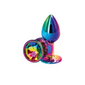 NS Novelties Rear Assets Multicolor Aluminum Butt Plug Small / Rainbow