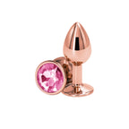 NS Novelties Rear Assets Rose Gold Aluminum Butt Plug Small / Pink