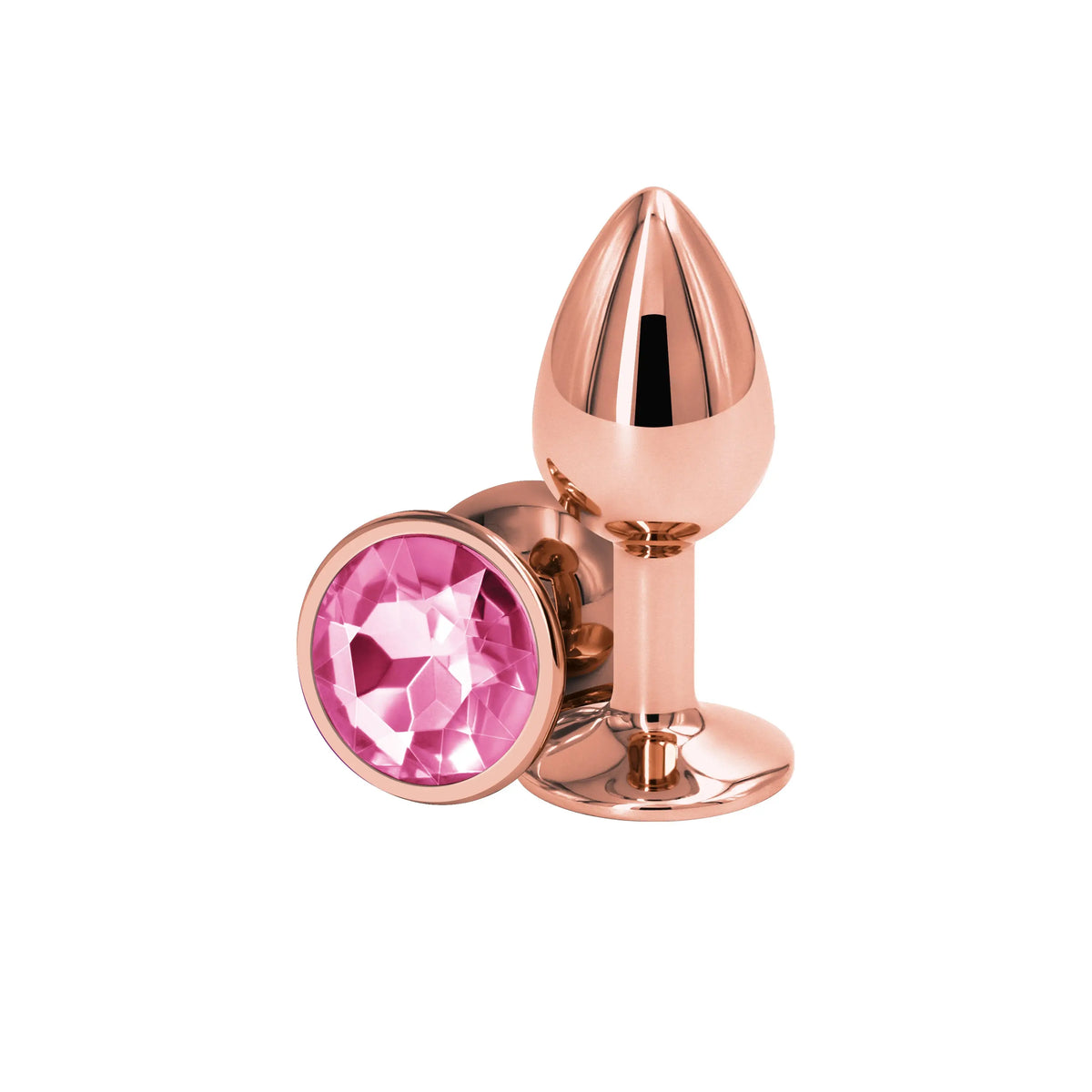 NS Novelties Rear Assets Rose Gold Aluminum Butt Plug Small / Pink