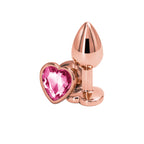 NS Novelties Rear Assets Rose Gold Heart Butt Plug Small / Pink