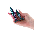 Rear Assets Tapered Plug - Multicolor / Small & Medium Set - Butt