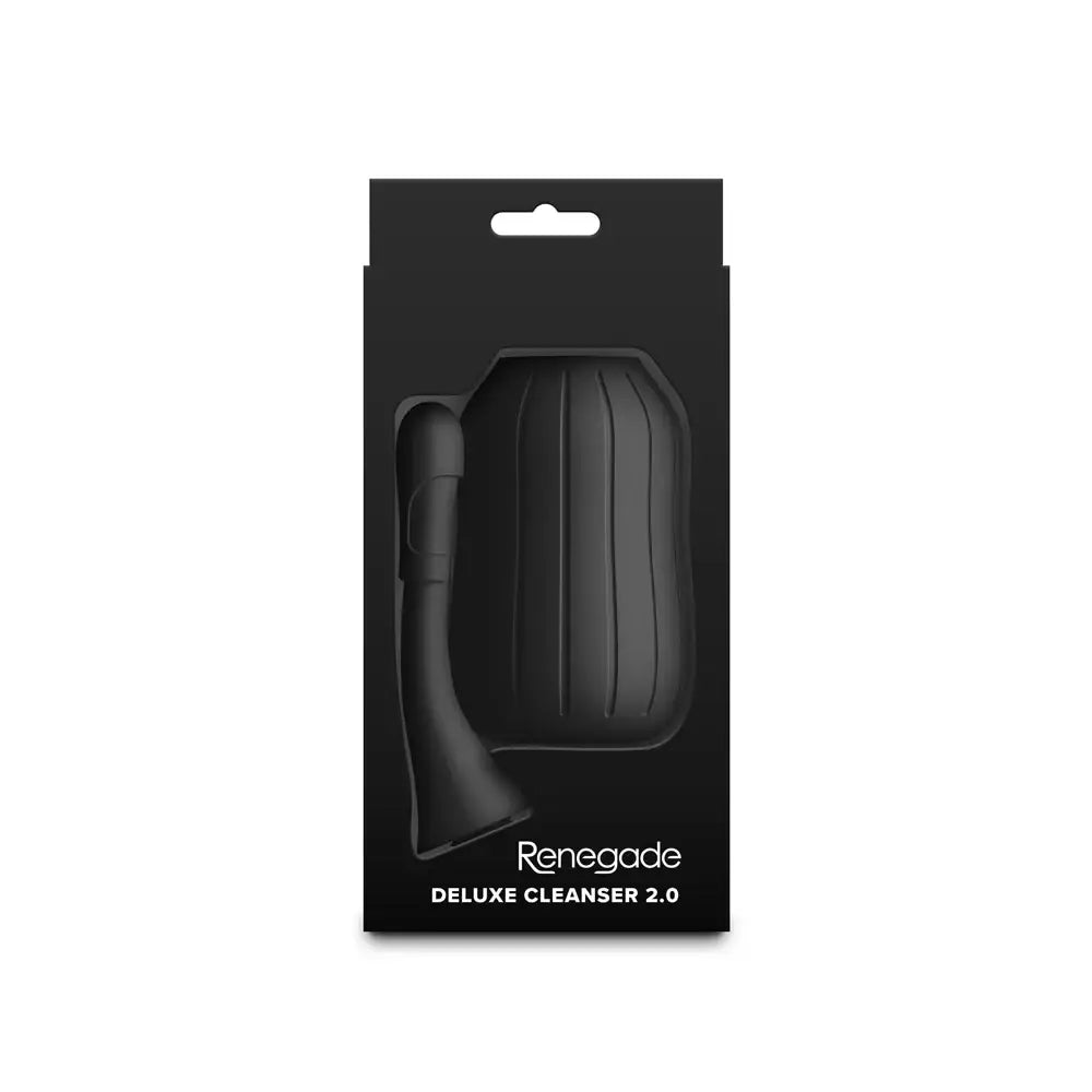 NS Novelties Renegade Deluxe Cleanser 2.0 - Premium Anal Douche with Anti-Backflow Design Black