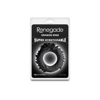 NS Novelties Renegade Dragon Silicone C-Ring - Stretchy & Waterproof Black