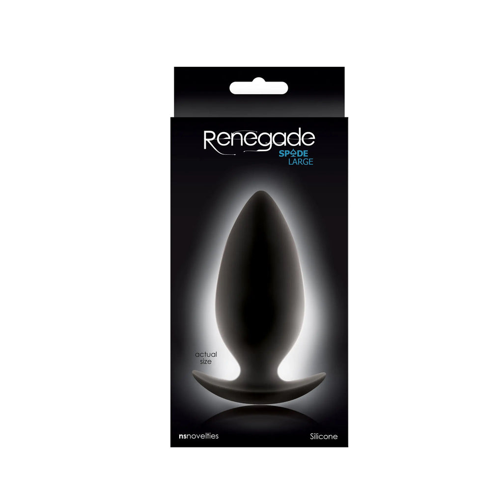 NS Novelties Renegade Spade Silicone Anal Plug with T-Handle Large