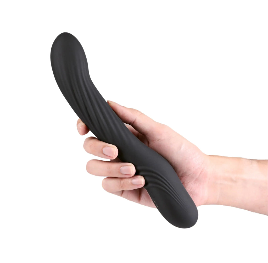 NS Novelties Renegade Wiggle Stick Flexible Gyrating Silicone Vibrator Black
