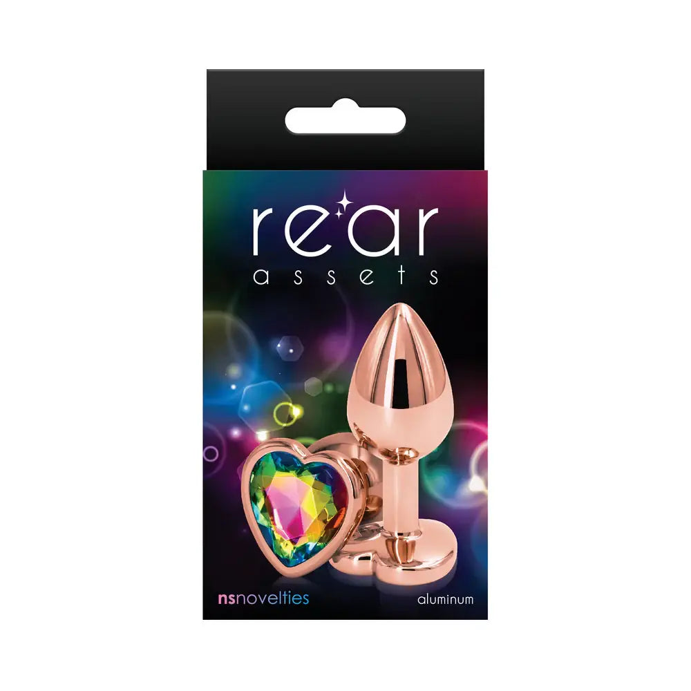 Rear Assets Rose Gold Heart Butt Plug