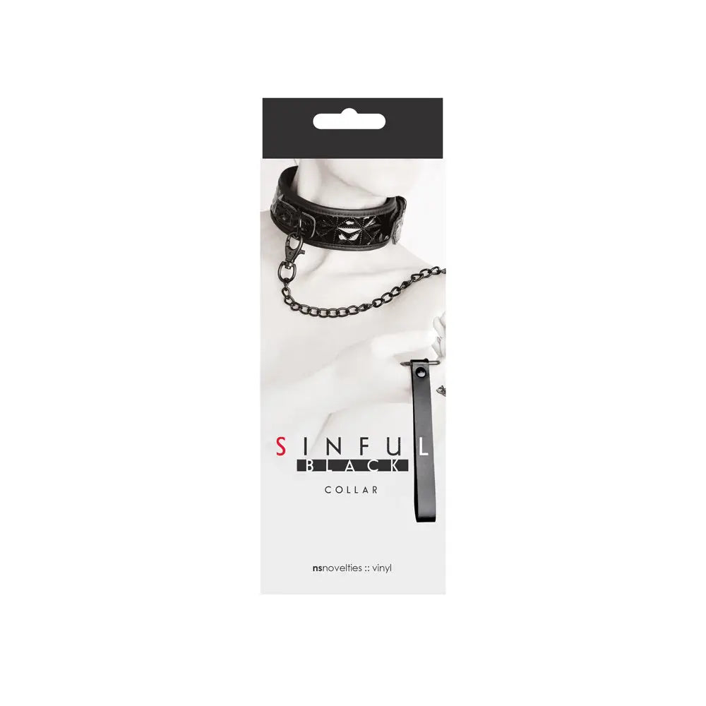 Sinful Collar with Leash - Restraints