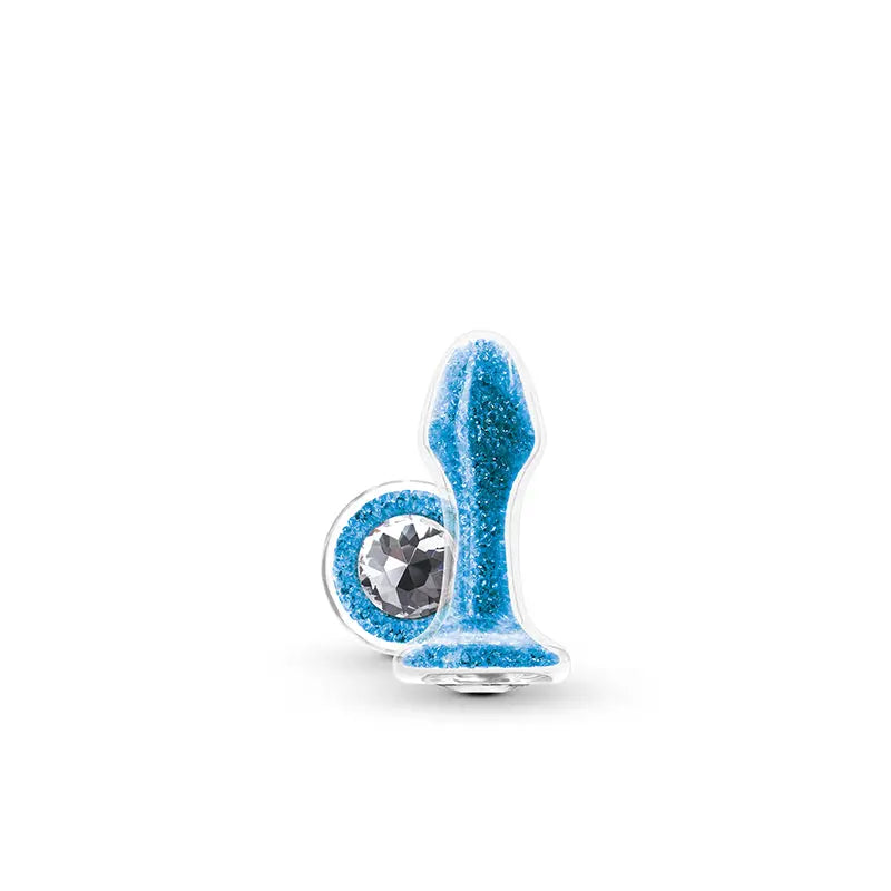 Stardust Glam Glass Plug - Blue - Butt