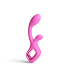 NS Novelties Velvet G-Spot Rabbit Vibrator - Rechargeable Dual Stimulation Vibe Pink