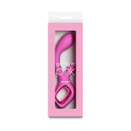 NS Novelties Velvet G-Spot Rabbit Vibrator - Rechargeable Dual Stimulation Vibe Pink