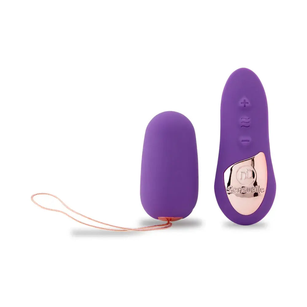 Nu Sensuelle 15 - Function Remote Control Petite Egg Vibrator - Purple