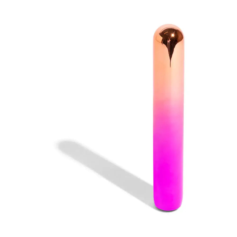 Nu Sensuelle Aluminum Rumba Double Motor Warming Vibrator - Rose Gold