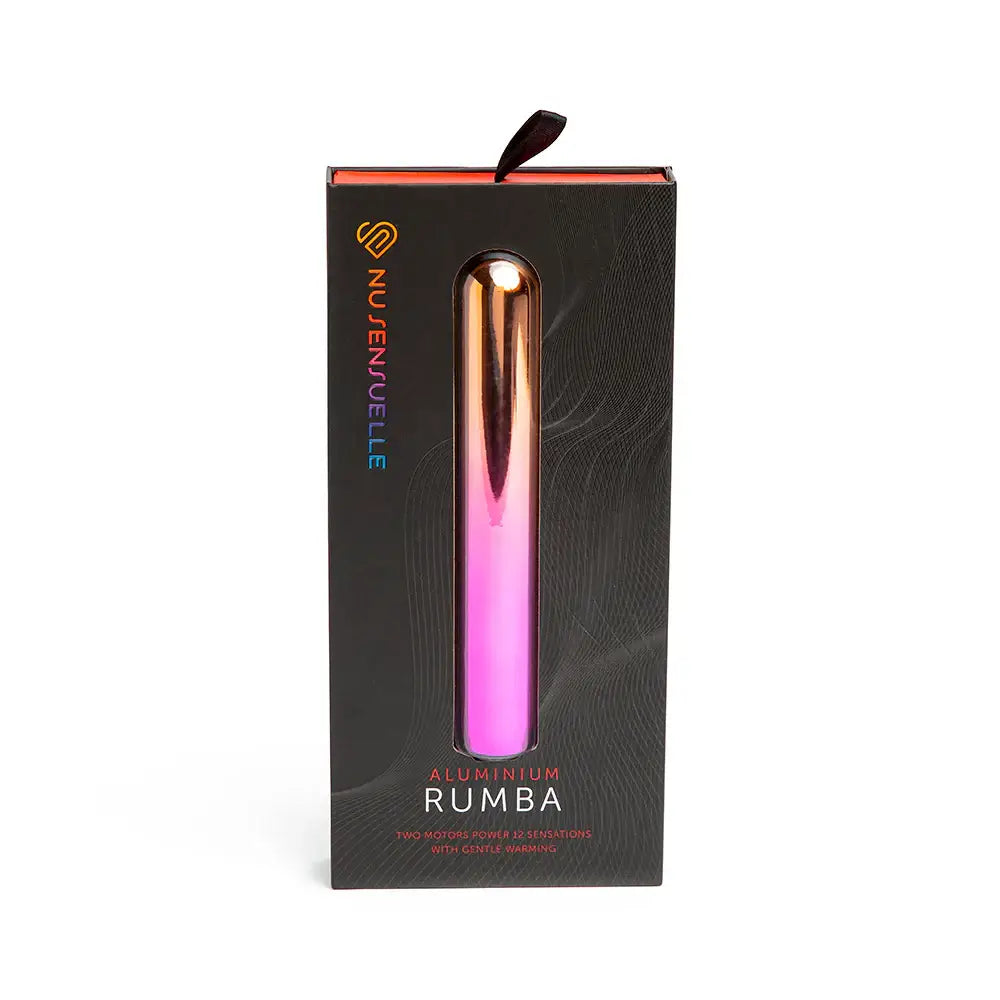 Nu Sensuelle Aluminum Rumba Double Motor Warming Vibrator - Rose Gold