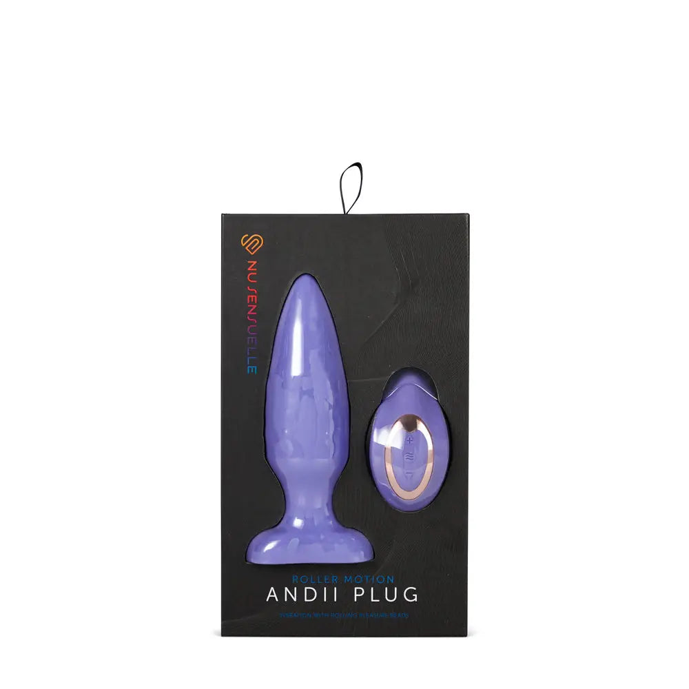 Nu Sensuelle Andii Vertical Roller Motion Plug with Remote - Butt