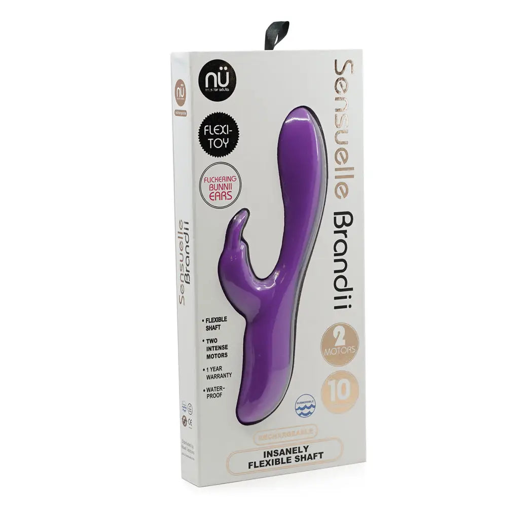 Nu Sensuelle Brandii Dual Motor Flexible Shaft Rabbit Vibrator