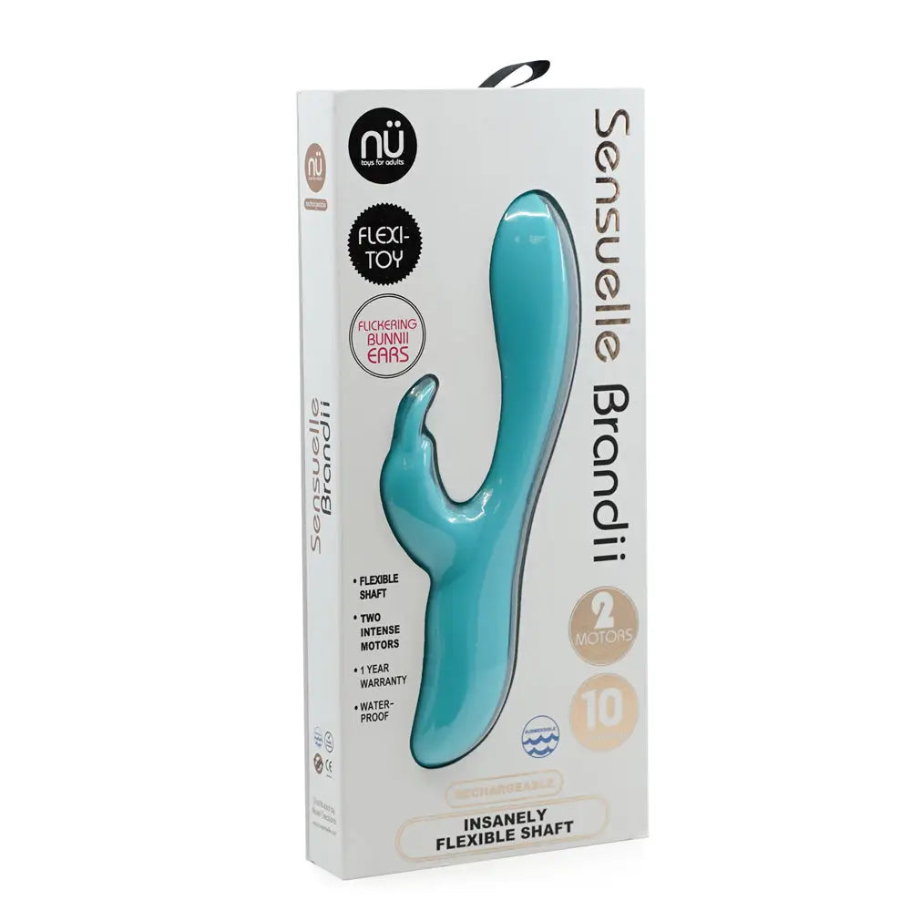 Nu Sensuelle Brandii Dual Motor Flexible Shaft Rabbit Vibrator