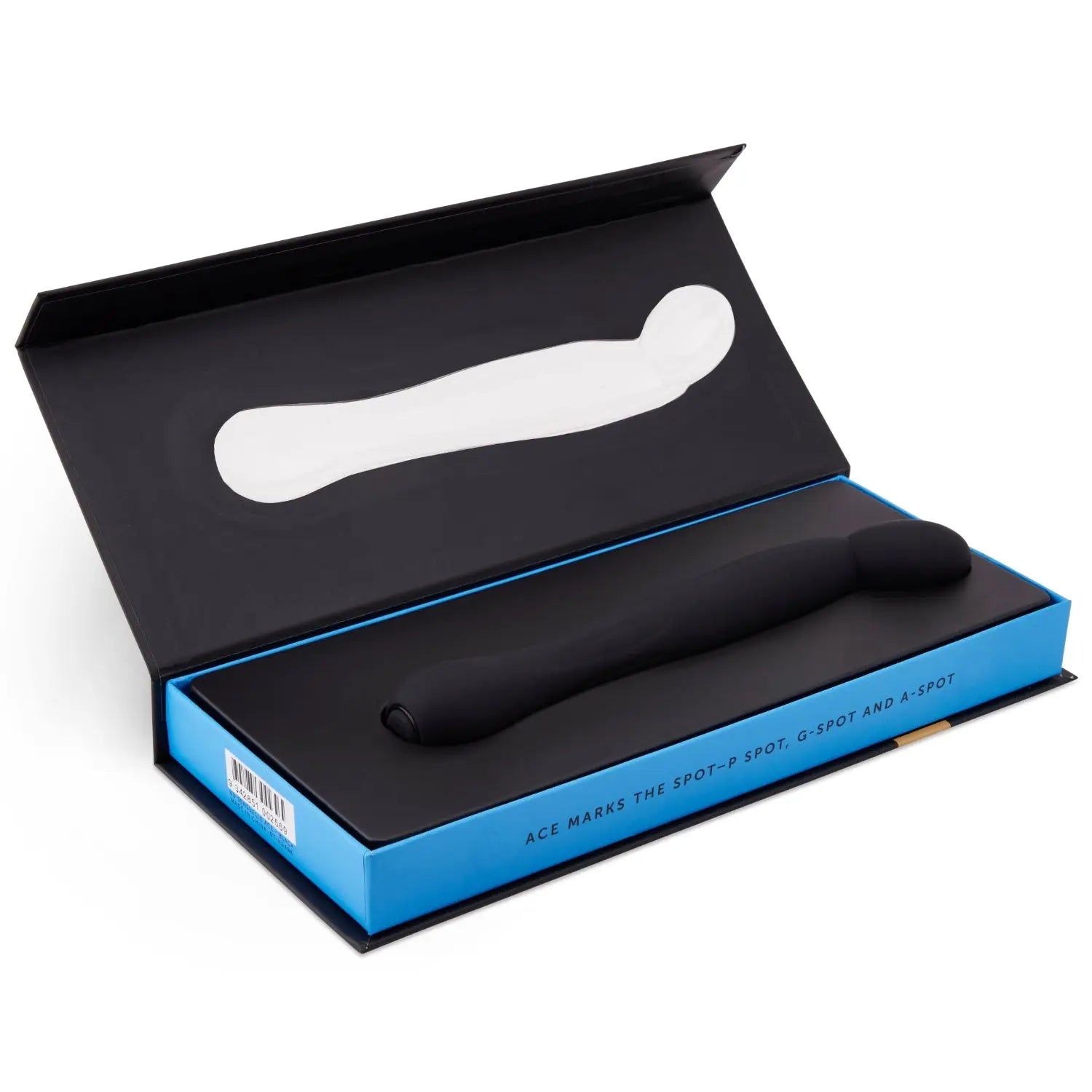 Nu Sensuelle Homme Ace Prostate Vibrator - Black - Anal Probe