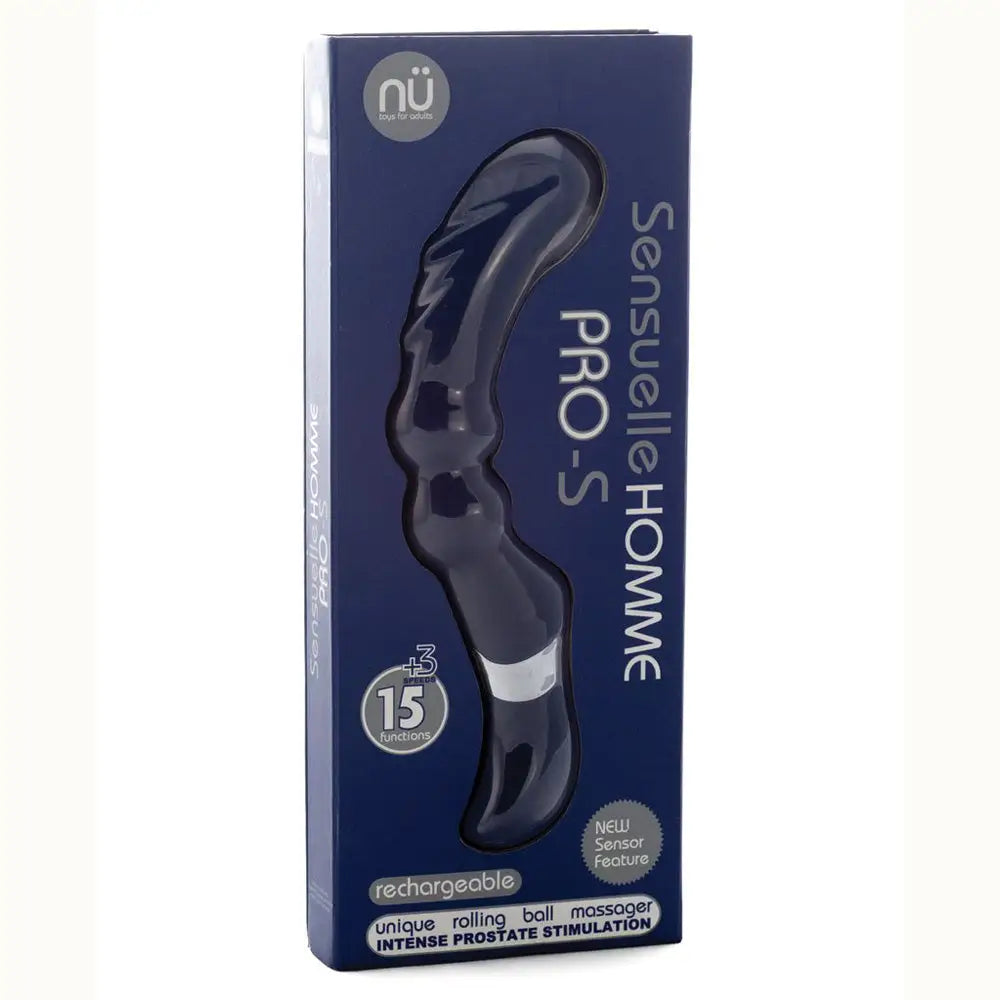 Nu Sensuelle Homme Pro - S Vibrating Prostate Massager - Blue - Anal Probe