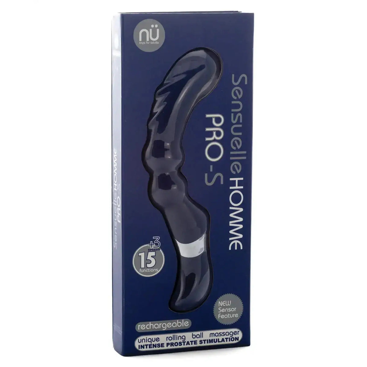 Nu Sensuelle Homme Pro Vibrating Prostate Massager Navy