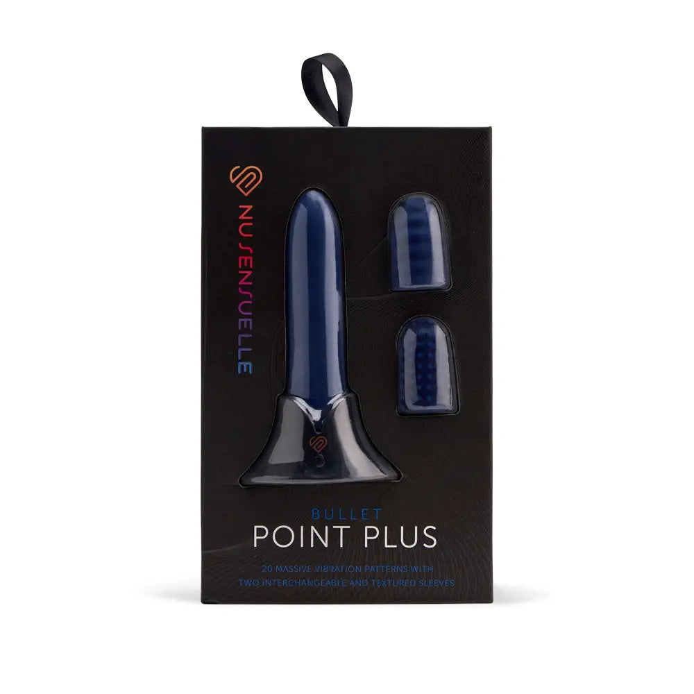 Nu Sensuelle Point Plus Bullet Vibrator with Textured Sleeves