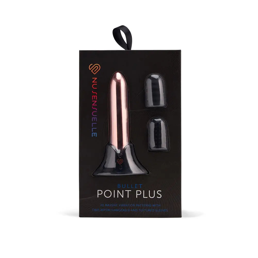 Nu Sensuelle Point Plus Bullet Vibrator with Textured Sleeves