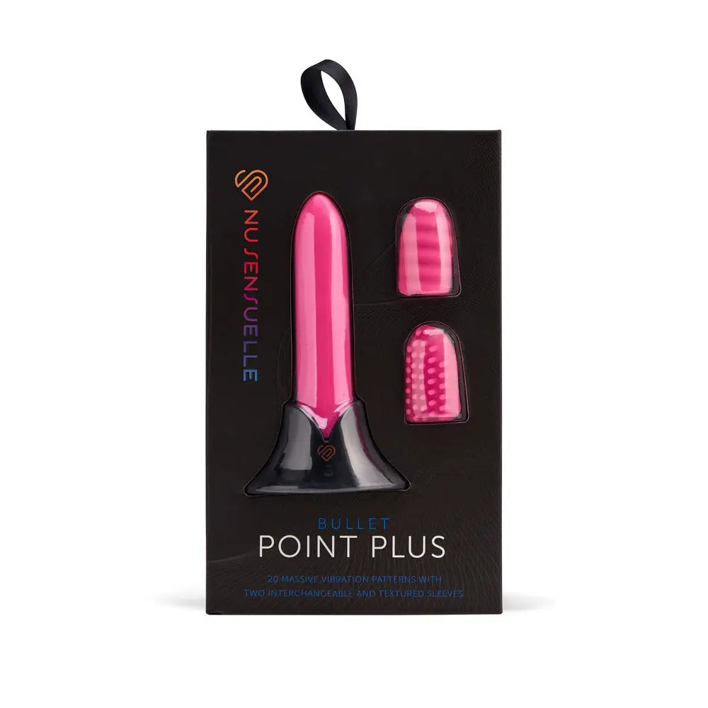 Nu Sensuelle Point Plus Bullet Vibrator with Textured Sleeves