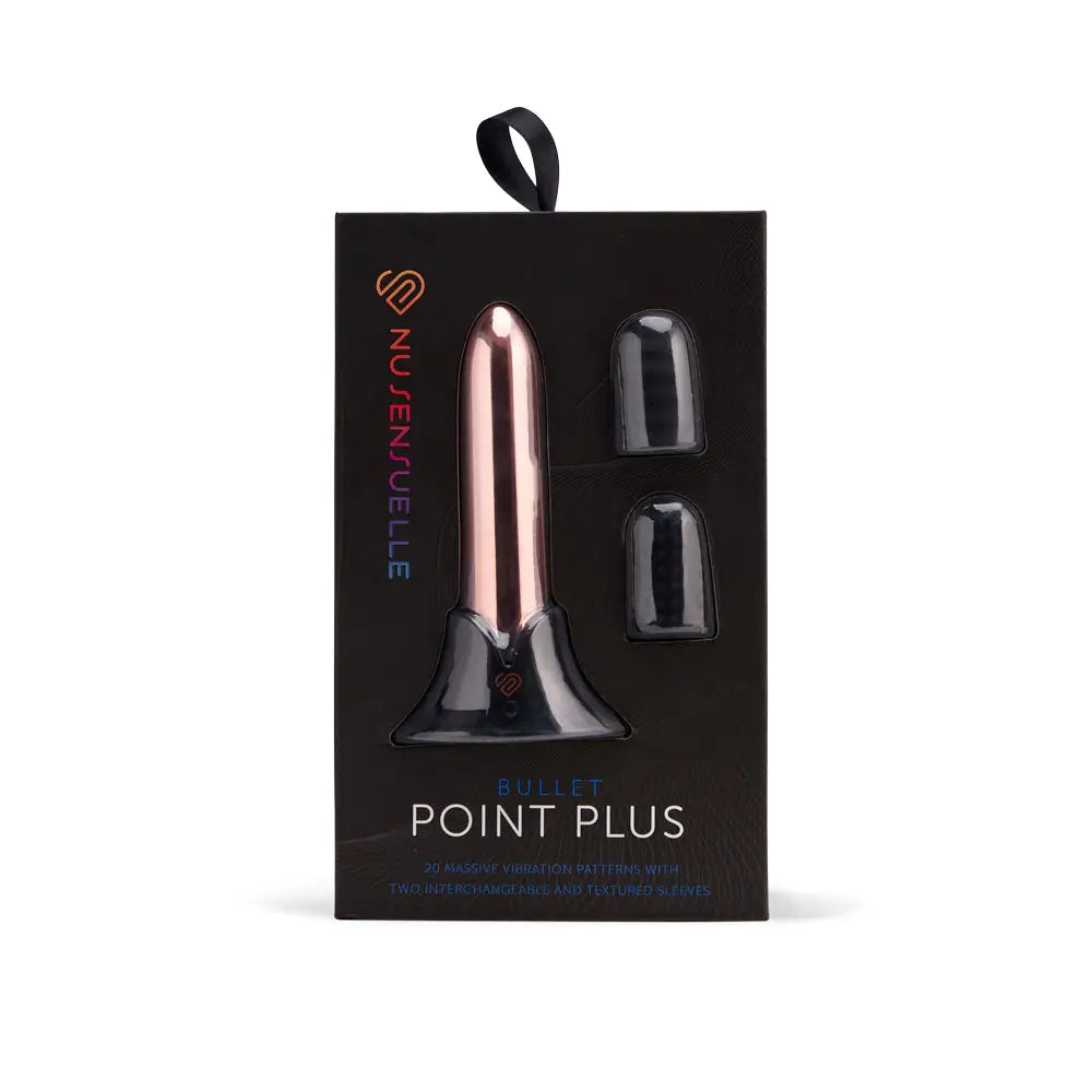 Nu Sensuelle Point Plus Bullet Vibrator with Textured Sleeves