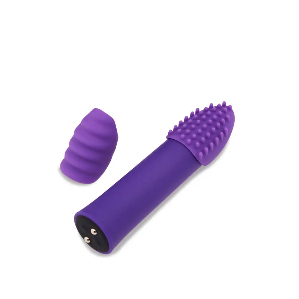 Nu Sensuelle Point Plus Bullet Vibrator with Textured Sleeves