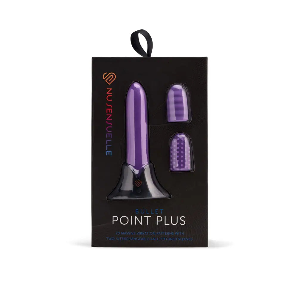 Nu Sensuelle Point Plus Bullet Vibrator with Textured Sleeves