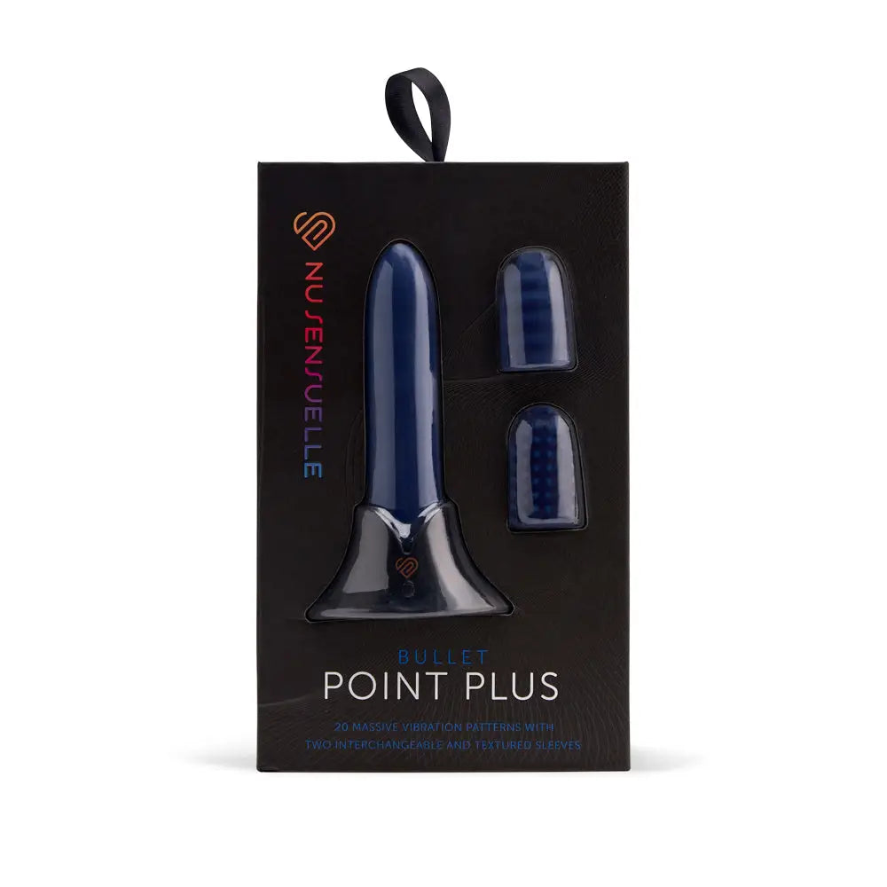 Nu Sensuelle Point Plus Bullet Vibrator with Textured Sleeves