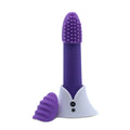 Nu Sensuelle Point Plus Bullet Vibrator with Textured Sleeves - Purple