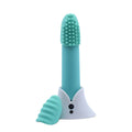 Nu Sensuelle Point Plus Bullet Vibrator with Textured Sleeves - Turquoise