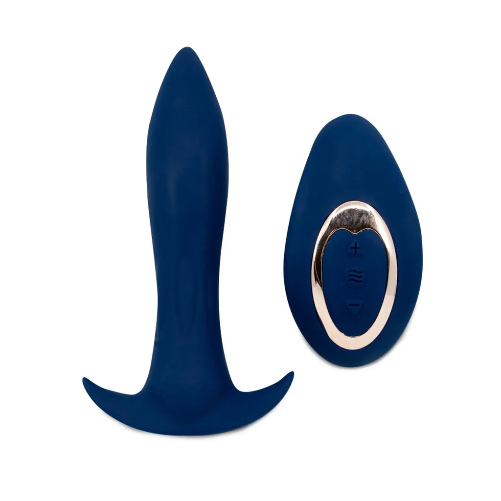 Nu Sensuelle Power Plug 20 Function Remote Control Butt - Blue