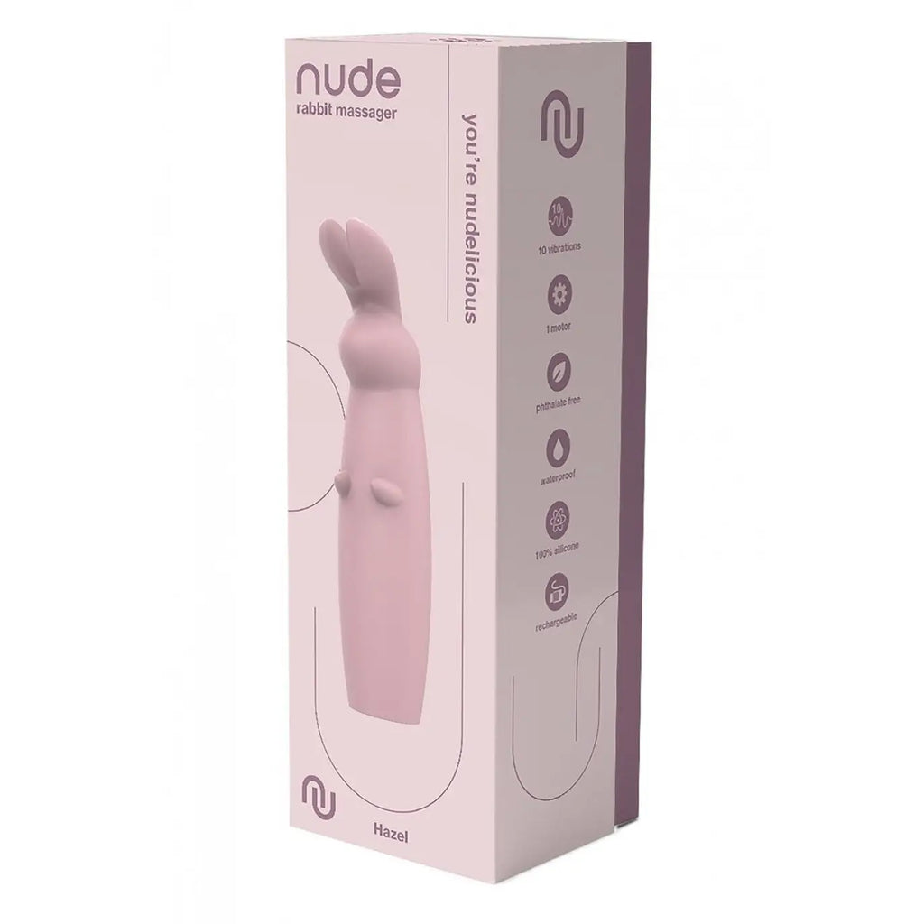 nude Hazel Rechargeable Rabbit Vibrator - Pink
