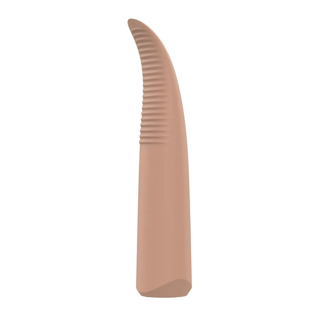 nude Laurel Rechargeable Travel Massager - Tan - Vibrator