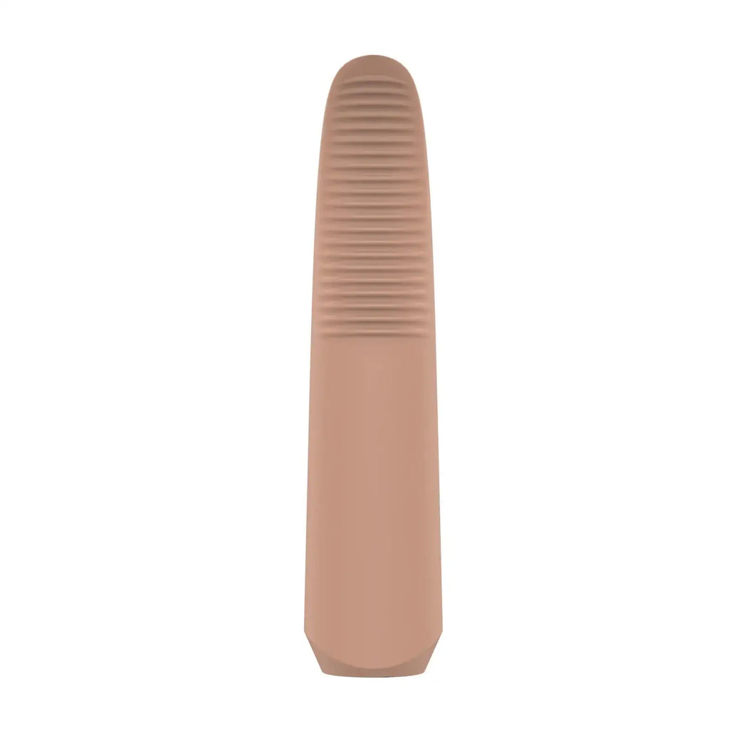 nude Laurel Rechargeable Travel Massager - Tan - Vibrator