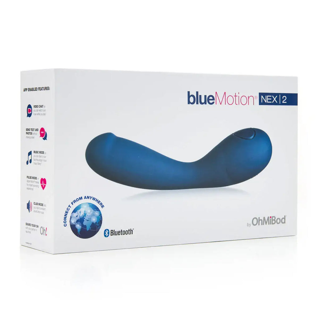 NEX2 BlueMotion Vibe 2nd Gen App - Enabled G - Spot Vibrator - Blue