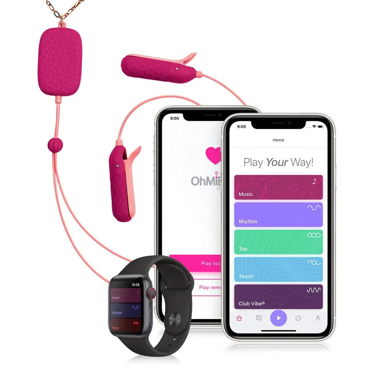 OhMiBod® Sphinx Bluetooth App - Enabled Vibrating Nipple Clamps - Rolik®