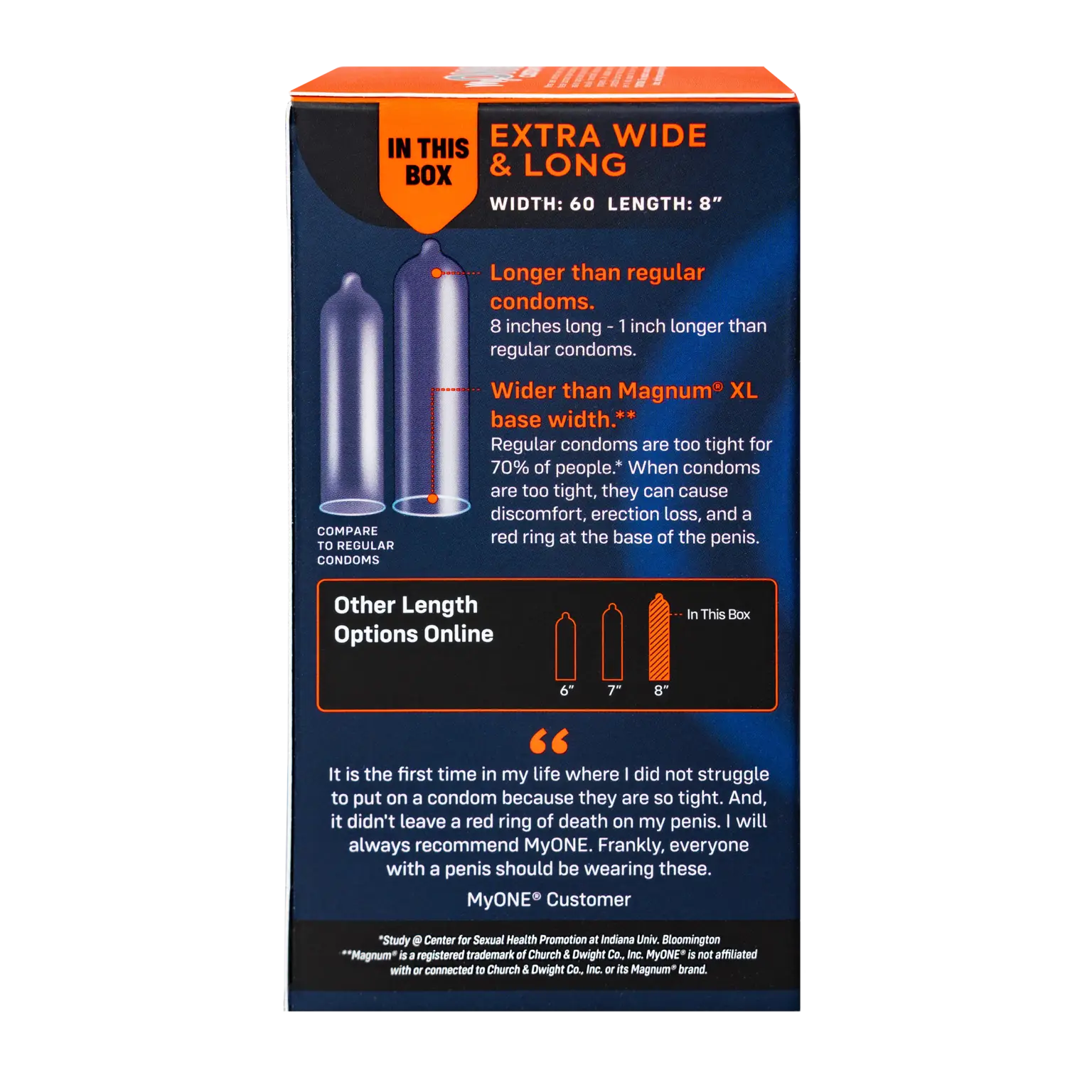 MyONE® Perfect Fit Extra Wide & Long Condoms Rolik®