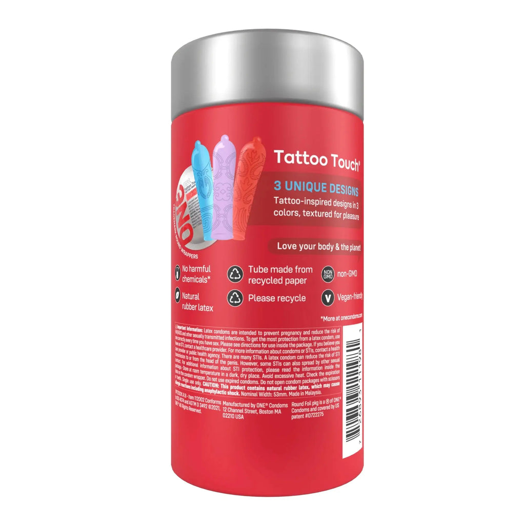 12-Pack Tattoo Touch® Textured Condoms