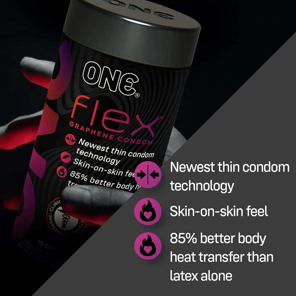 ONE® Flex™ Graphene Condoms 10-Pack