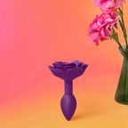 Open Roses Silicone Anal Plug - Butt