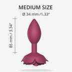 Open Roses Silicone Anal Plug - Butt