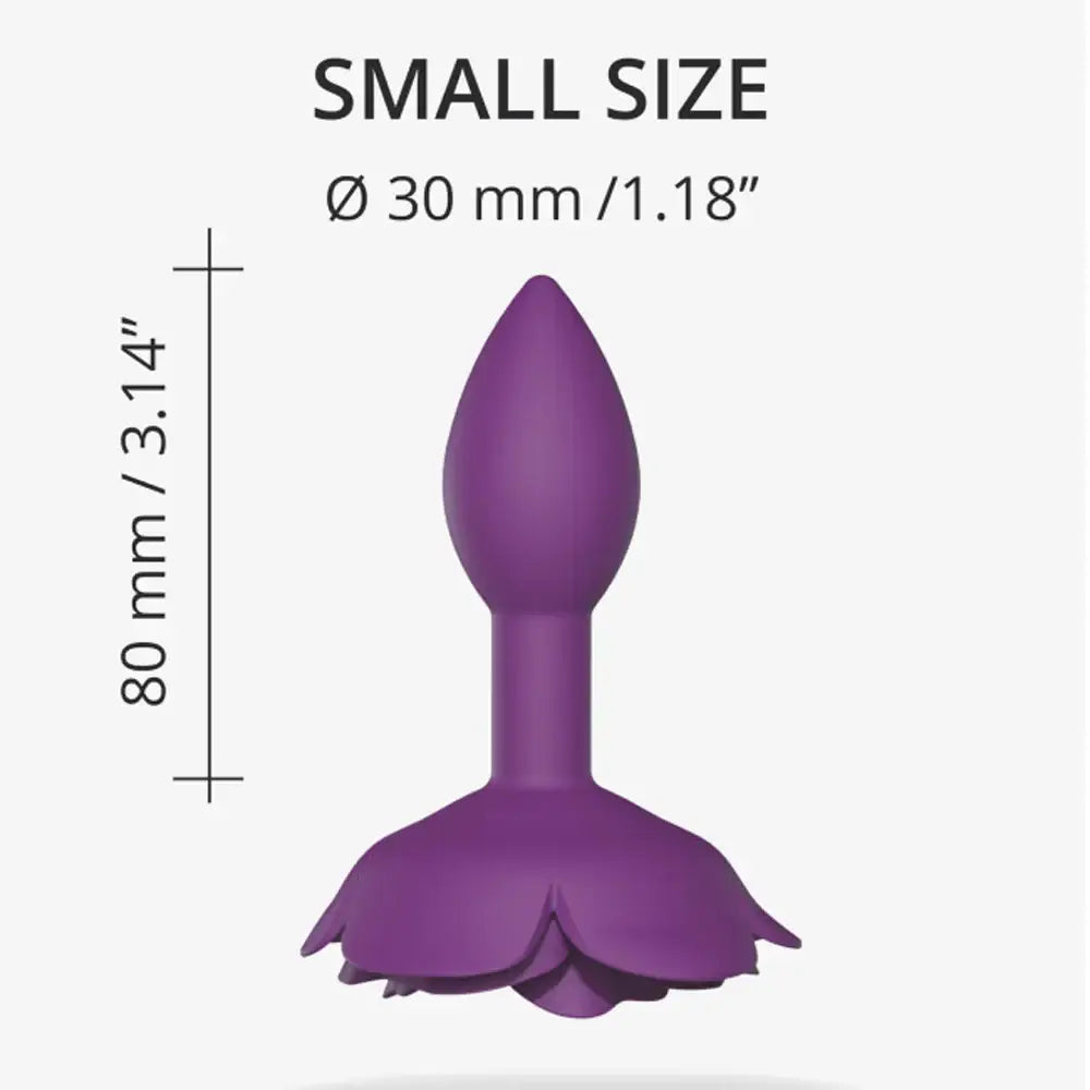 Open Roses Silicone Anal Plug - Butt
