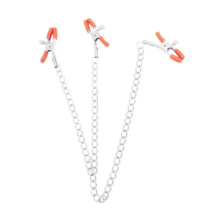 Orange Is the New Black Triple Your Pleasure Clamps & Chain - Rolik®