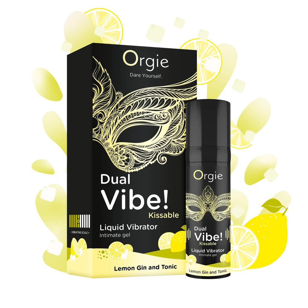 Orgie Dual Vibe! Arousal Gel - Lemon Gin & Tonic - 0.5 fl. oz.