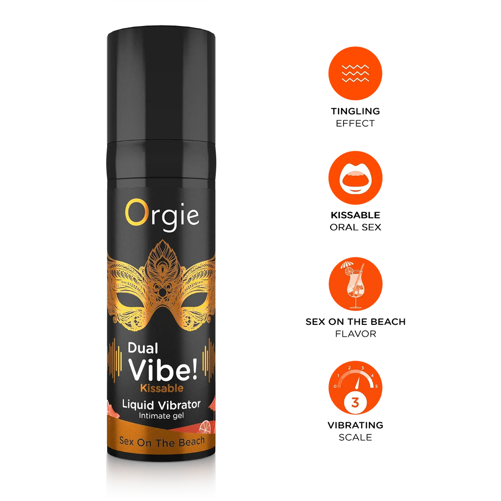 Orgie Dual Vibe Sex on the Beach Intimate Arousal Gel - 0.5 fl. oz. - Enhancers
