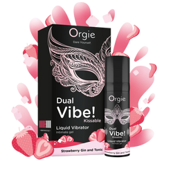 Orgie Dual Vibe! Arousal Gel - Strawberry Gin & Tonic - 0.5 fl. oz.