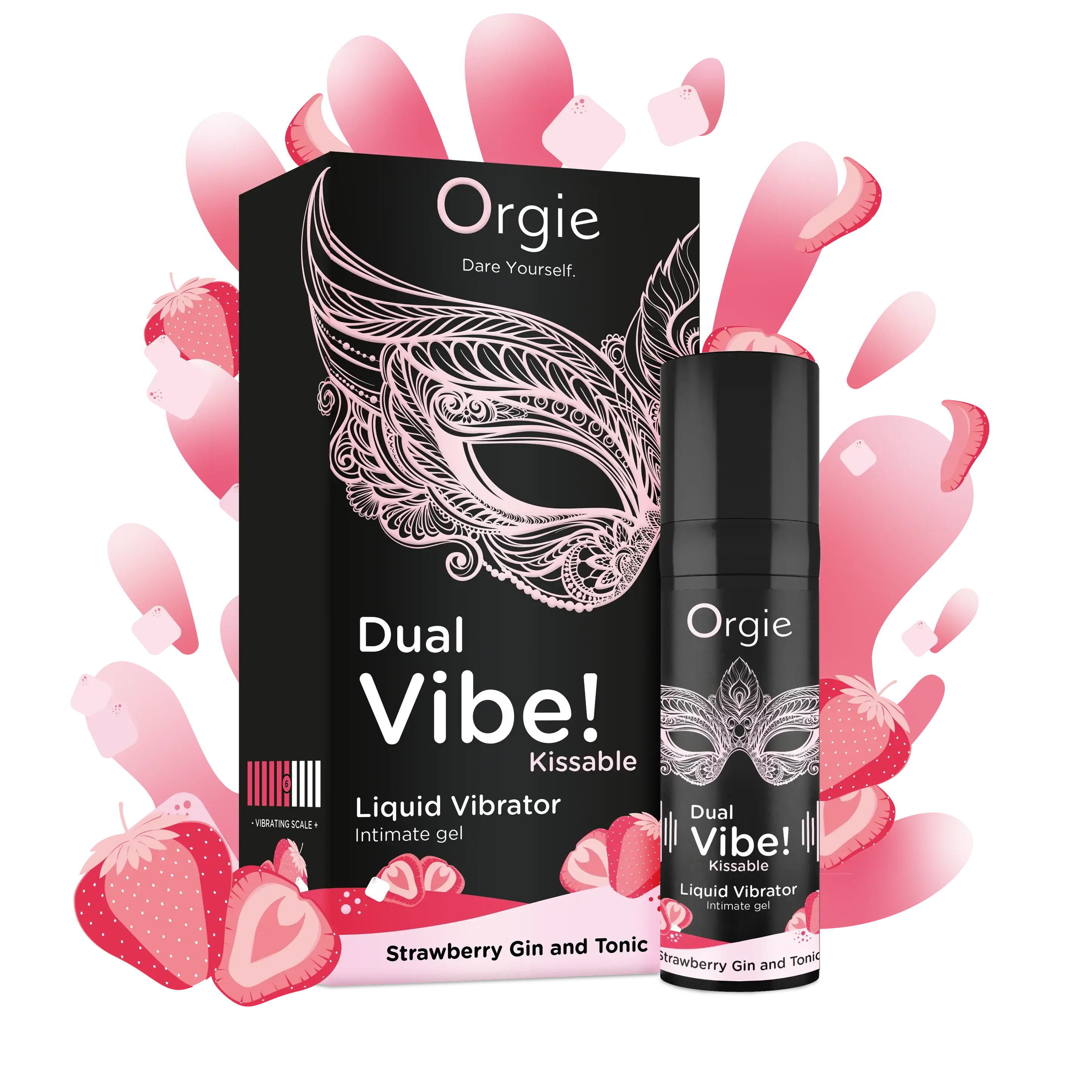 Orgie Dual Vibe! Arousal Gel - Strawberry Gin & Tonic - 0.5 fl. oz.