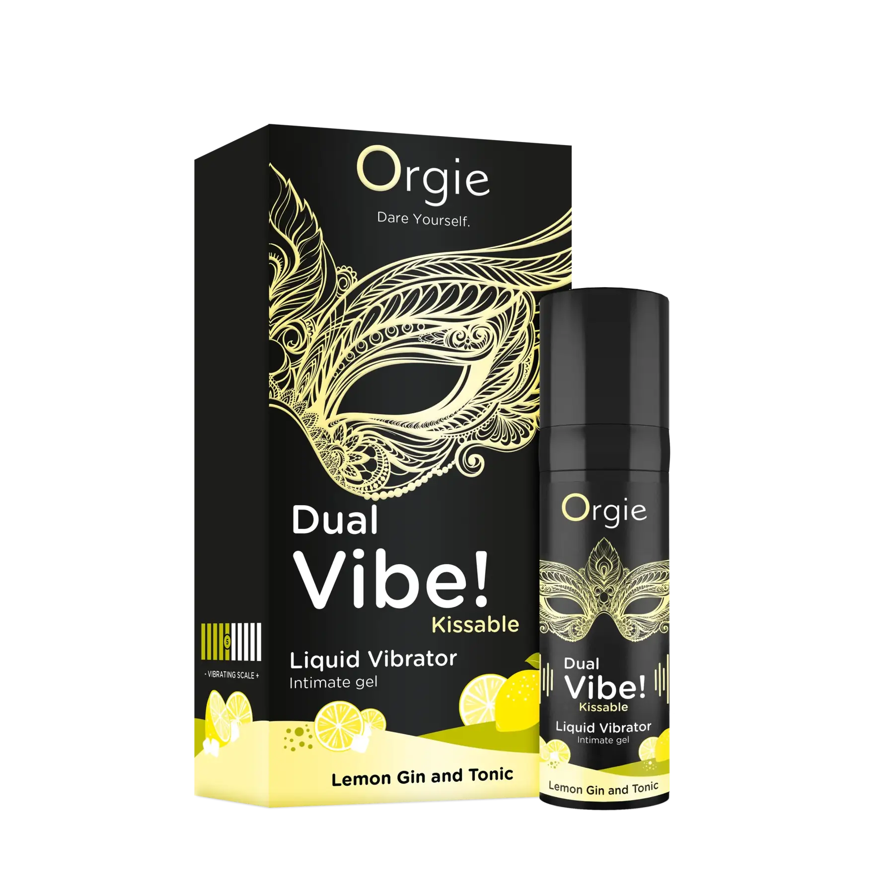 Orgie Dual Vibe Lemon Gin and Tonic Intimate Arousal Gel - 0.5 fl. oz. - Enhancers
